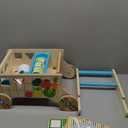 Melissa & Doug Wooden Shape Sorting Grocery Cart Push Toy and Puzzles - Pretend Play Grocery Toys, Sorting And Stacking Toys For Infants And Toddlers Ages 1+ - FSC-Certified Materials