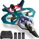4DRC RC Airplanes Remote Control Airplanes with 3 Batteries, Foam RC Planes for Kids Adults Beginners 4-7 8-12 12-16, Remote Control Helicopter Fighter Jet Drones for Kids Adults, 360° Flip