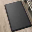 More Dcor Anti Fatigue Kitchen Floor Mat, Standing Desk Mat, Non Slip, Waterproof - Rug Size 17.3" x 28" 0.47" Thickness - Black
