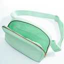 Cross Body Fanny Pack for Women,Fashion Waist Packs Crossbody Bags,Belt Bag with Adjustable Strap - Light Green