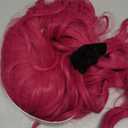 BERON Hot Pink Wigs Long Wavy Wig for Women Curly Heat Resistant Hair Wigs Halloween Cosplay Party with Wig Cap