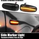 X AUTOHAUX 1 Pair Side Marker Turn Signal Light NO.A2108200921/A2108200421 for Mercedes-Benz CLK 320 Base 3.2L V6 - Gas 1998-1999 for Mercedes-Benz CLK 430 Base