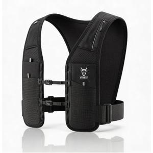 UTOBEST Running Vest for Women Men, Lightweight Running Hydration Vest Fits 500ml Soft Flask, Dual-Stage Adjustment with No Bounce, Waterproof Pocket Fits All Phones