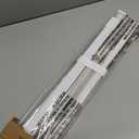 LazBlinds No Tools No Drill 1" Vinyl Mini Blinds, Cordless Blinds for Windows, Light Filtering Horizontal Window Blinds & Shades, 28" W x 48" H, White