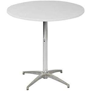 Kwik-Covers 36" Round Fitted Plastic Table Covers, Bundle of 5 (White)