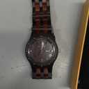 BEWELL Men's Wooden Watches Handmade Date Display Analog Quartz Luminous Wristwatch