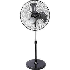 Xcity 20 inch Industrial Pedestal Oscillating Fan, 3-Speed, High Velocity Stand Fan, Max 3600 CFM, Adjustable Height & Tilt, Heavy Duty Metal Fans for Patio, Garage, Workshop,Warehouse, Black
