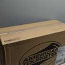 American Tourister Stratum 3.0 Carry-On Spinner, Airline Approved, Durable Hardside Luggage, Expands 1.5", RightHeight Adjustable Handle, Elemental Blue