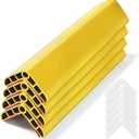 Wall Corner Edge Protector 4 Pack, 1.57x1.57x23.62x0.28 inch Soft Baby Proof Corner Guards for Sharp Edges, Self-Adhesive Corner Protectors for Home, Kindergarten, Thickness-7mm(0.28 in)