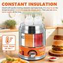 Electric Sauce Warmer Dispenser Commercial Cheese Sauce Bottles Warmer Hot Fudge Warmer Dispenser 3-Bottles Warmer for Cheese Sauce Hot Chocolate Fudge Caramel 86-185 110V