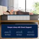 Avenco Twin Mattress, 10 Inch Twin Size Mattress in a Box, Medium Firm Hybrid Mattresses with Smarts™ Coil and Gel Memory Foam for Cool Night Sleep & Pressure Relief, CertiPUR-US Certified