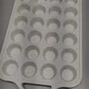 FUNBAKY Silicone Mini Muffin Pan, Metal Reinforced Frame 24 Cups Nonstick Mini Cupcake Pans with Handles Easy to Move for Baking Muffin, Cupcake, Egg Bites Oven Safe, 2 Pack Confetti