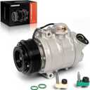 A-Premium Air Conditioner AC Compressor with Clutch Compatible with Ford Explorer 2011-2015, Police Interceptor Utility 2013-2015, Sport Utility