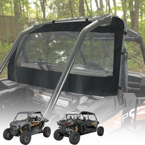 QYMOTO Polaris RZR 1000 XP Rear Window,Soft Rear Windshield Dust Panel Doos Canvas Enclosure for RZR 1000 XP Turbo, XP 4 1000 Stop Wind, Rain and Debris from Back (2014-2024)