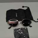 Trendy Oval Sunglasses for Women Men,Fashion Retro 90s Metal Frame Sun Glasses Y2K Shades