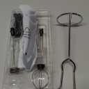 Rechargeable Milk Frother, 3 Speed Frother Wand Handheld Foam Maker with 2-layer Stainless Steel Whisk for Making Cappuccinos, Lattes, Bulletproof Coffee, Keto Drinks, Protein Shakes, and Matcha