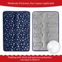 Dog Crate Pad Mat (42" X 28"), Soft Dog Bed Mat with Cute Prints
