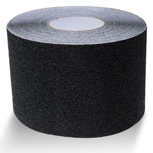 Anti Slip Traction Tape Best Grip Non Slip Tape for Stairs Indoor/Outdoor, Waterproof Non Skid Grit Roll for Stair Steps, Black High Traction Non Slip Abrasive Stair Treads (4" X 35Ft, 1)