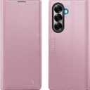 For Samsung Galaxy Z Fold 7 Case Wallet with RFID Blocking Card Holder, PU Leather Kickstand Protective Flip Phone Cover Fit for Galaxy Fold 7 8.0", Rose Gold