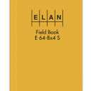Elan Publishing Company E64-8x4S Sewn Field Surveying Book 4  x 7  Yellow Stiff Cover (Pack of 12)