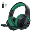 BINNUNE Wireless Gaming Headset with 2.4GHz for PS5, PS4, PC, Switch, FPS Gamers, 120Hrs+ Bluetooth 5.3 Gaming Headsets with Noise Canceling Mic, 50MM Headphones for Laptop, Mobile, Mac