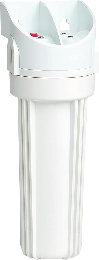 EcoPure EPW2 Whole Home Water Filtration System  Municipal & Well Water  Reduces Sediment, Rust, Dirt & Chlorine Taste & Odor  Includes Mounting Bracket, Pressure Release Button & Sump Wrench