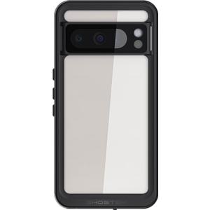 Slim Waterproof Case for Google Pixel 8 Pro - Built-in Screen & Camera Lens Protector, Compatible with Wireless Charging (6.7 Inch, Clear)