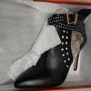 Ankle Boots for Women,Bare Legged Pointed Women's Boots, Rhinestone Booties Black Sexy Stiletto With High Heel (Black) 7.5