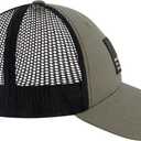 American Flag Trucker Hat, 6 Panel Adult Baseball Cap with Curved Brim, Forest Green, One Size