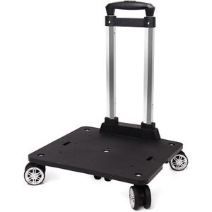 Backpack Trolley with 5 Wheels Folding Compact Lightweight Luggage Cart Spinner Rolling Luggage Cart for Bags, Pet Carriers, Dog Backpacks Carriers