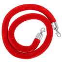 DOITOOL 4PCS Rope End Stopper Cord End Caps with Hook,Lobster Claw Clasps,Cord End Caps Barrier Rope End Hooks for Crowd Control Queue Divider (7.6x2.8cmx4pcs)