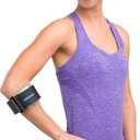 Aircast Pneumatic Armband: Tennis/Golfers Elbow Support Strap, Black (Gray)