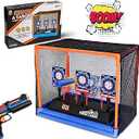 Electronic Shooting Target Scoring Auto Reset Digital Targets for Nerf Guns Toys with a Support Cage & Net, Christmas Birthday Gifts Toy for Kids-Boys & Girls