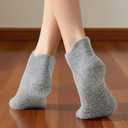 5 Pairs Pilates Socks with Grips for Women Non Slip Grip Yoga Crew Socks for Barre Hospital Barefoot Workout