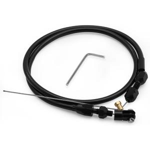 36-Inch LS Throttle Cable, Compatible with Chevrolet LS1 Engine 1997-2007, 4.8L 5.3L 5.7L 6.0L, LS Swap Fuel Line Kit.Stainless steel braided cable (Black)