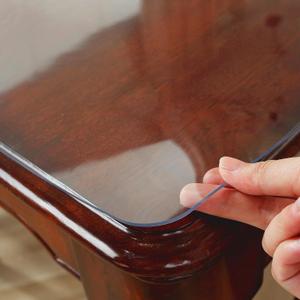 Clear Table Cover Protector, Plastic Table Cover, Table Protector for Dining Room Tabletop, Waterproof & Wipe Clean Desk Mat Pad for Kitchen