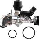 Engine Water Pump for Mercedes - Benz GLA 250 4Matic (2015-2020), GLA 45 AMG 4Matic (2015-2018), CLA 250 4Matic (2014-2019) 2.0L L4, OE# 2702000800 2702000000