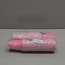 Sabary 100 Pack 12oz Plastic Cups Halloween Heavy Duty Drinking Disposable Cups with Lines for Beverage Holiday Camping Barbecues Birthday Party Outdoor Picnic(Pink and White)