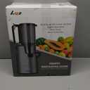 Cold Press Juicer, Masticating Juicer with 5.4" Wide Feed Chute, 350w Slow Juicer Machines Fit Whole Vegetables and Fruits with High Juice Yield, Easy to Clean (Black)