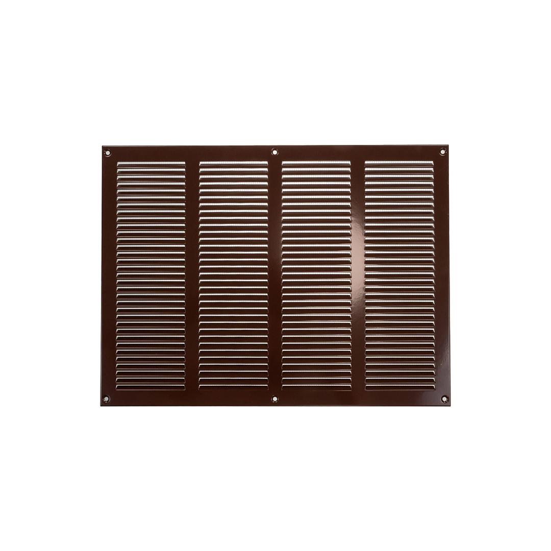 Repa Market Brown Air Vent Cover 16" x 12" Inch (Outer Dimensions) - Steel Return Air Grilles - for Ceiling and Sidewall - HVAC - with Protection Screen (15.74" x 11.81" Inch)