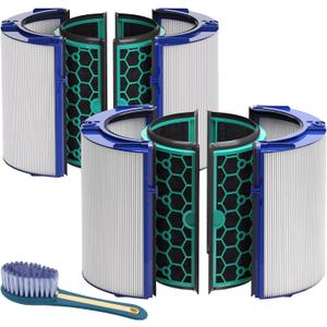 Leemone 2 Pack TP04 HP04 Filter Replacement Compatible with Dyson TP04 HP04 DP04 TP05 DP05 Air Purifier, 360 Combi Glass Filter & Activated Carbon Filter
