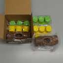 2 Pack Dog Toys for Aggressive Chewers, Interactive Indestructible Dog Toys to Keep Them Busy, Durable Dog Frozen Treat Toy for Large & Medium Dogs, Reduces Anxiety & Extends Playtime, Brown