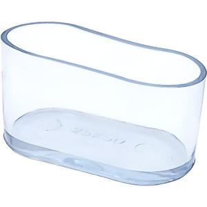 Flyshop 16Pcs Oval Chair Leg Caps Flexible PVC Chair Leg Floor Protectors Transparent Furniture Table Leg Covers, 25 x 50 mm, 1" x 2"