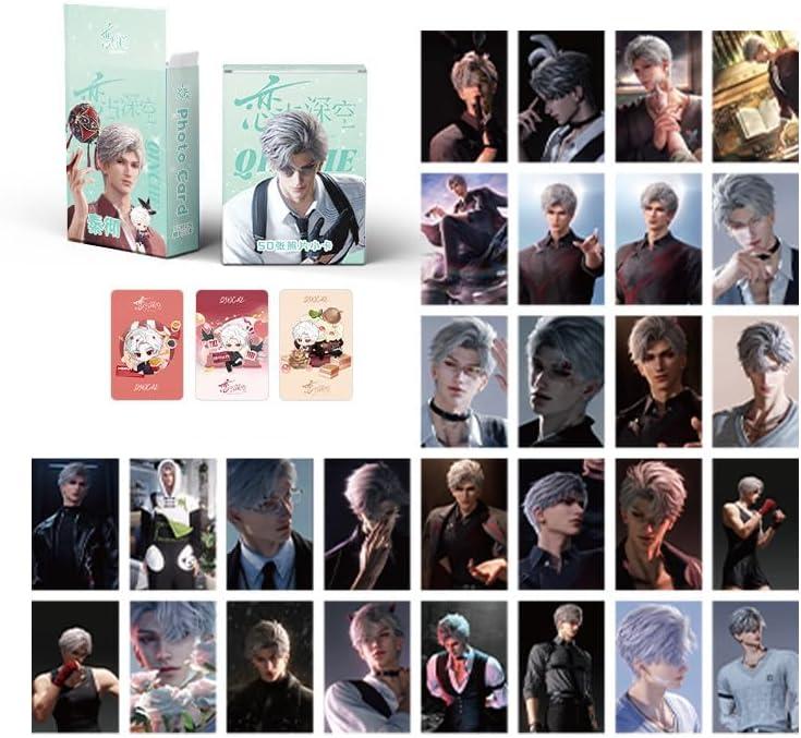 Love and deepspace Lian Yu Shen Kong Sylus Qin Che LOMO Cards Anime Game Card Cosplay 57x86mm Card Merch 50PCS (Sylus)