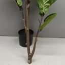 Pertivery Artificial Fiddle Leaf Fig Tree 6ft, Large Faux Plant Fake Ficus lyrata Silk Trees with Pot for Indoor Outdoor House Living Room Office Home Decor
