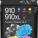 HP 910 Black, Cyan, Magenta, Black Ink Cartridge (Black XL + CMY)