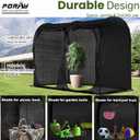 Large Tunnel 8.2'x4' Sunshade Cloth Gardening Net,Easy Set up 6FT Tall Crops Shade Net Cover, UV Resistant Plant 80% Sunblock Net for Vegetables,Fruits and Mini Flower Pot with Stakes and Carry