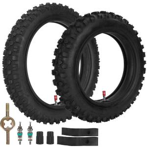 Front 2.75-12 Rear 3.00-10 Tire and Inner Tube Sets for CRF70 CRF110 DRZ110 JR80 KX65 KX110 TTR90 PW80 Coolster SYX Moto 110cc 125cc RZF SSR YCF IMR Atomik Thumpstar Stomp Pitster SDG Lifan YX