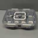 Snackle Box Container, 304 Stainless Steel Snack Containers, Portable Snacklebox for Veggie, Candy, Divided Serving Tray with Lid and Handle, 8 Compartment Fruit Platter for Party, Picnic, Travel