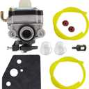 AISEN Carburetor for Craftsman 4 cycle mini tiller 316.292711 Fuel Line Filter Primer Bulb Carb Gasket